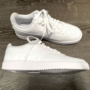 WOMEN'S NIKE COURT VISION LOW SNEAKERS SIZE 8.5 WHITE